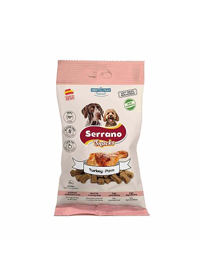 Mediterranean Serrano Snacks Turkey Λιχουδιά για Σκύλους 100gr