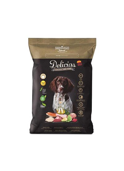 Mediterranean Delicias Πλήρης Ημίυγρη Τροφή για Ενήλικες Σκύλους 1.5Kg