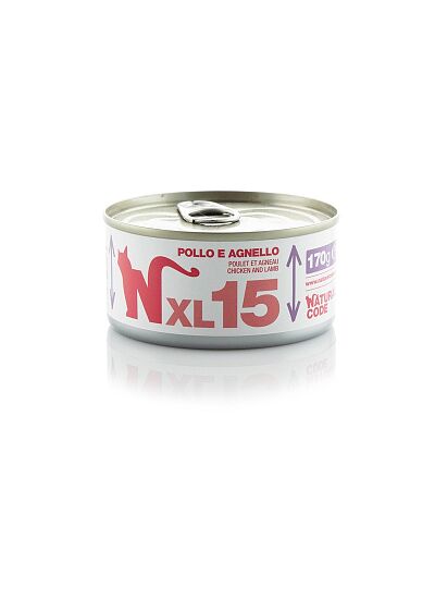 Natural Code XL 15 Κοτόπουλο & Αρνί 170gr