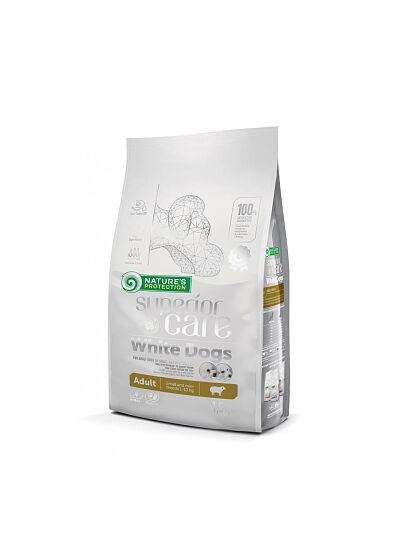 Nature's Protection Adult Small & Mini White Dog Breeds with Lamb 1,5Kg