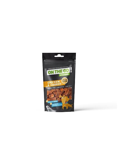 On The Go Vitamins Λιχουδιά Με Γεύση Κοτόπουλο & Καρότο Για Σκύλους 25gr