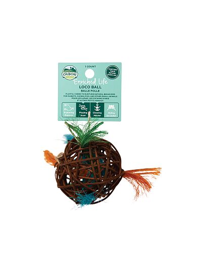 Oxbow Λιχουδιά Παιχνίδι Τρωκτικών Enriched Life Loco Ball