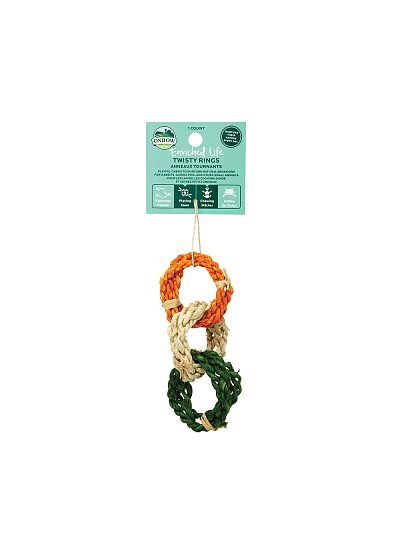 Oxbow Λιχουδιά Παιχνίδι Τρωκτικών Enriched Life Twisty Rings