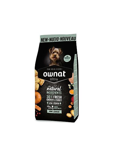 Ownat Ultra Low Grain Junior Mini Chicken & Turkey 400gr