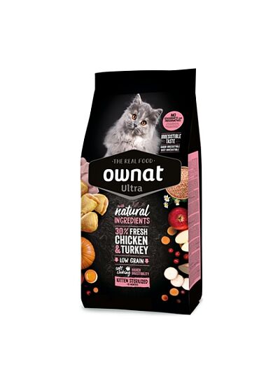 Ownat Ultra Kitten Sterilized Chicken & Turkey 3kg