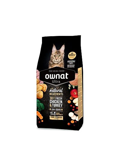 Ownat Ultra Cat Young Sterilized Chicken & Turkey 3kg