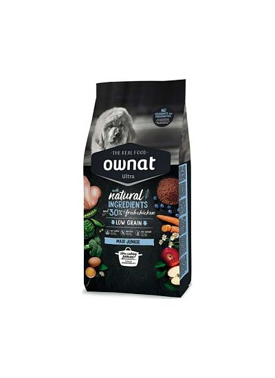 Ownat Ultra Low Grain Junior Maxi Chicken & Turkey 3Kg