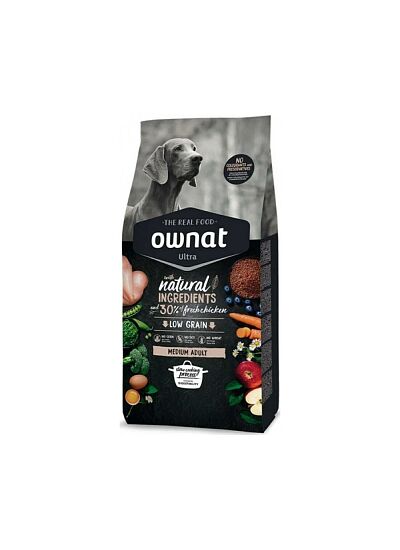 Ownat Ultra Low Grain Adult Medium Chicken & Turkey 3Kg