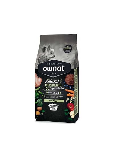 Ownat Ultra Low Grain Adult Mini Chicken & Turkey 3Kg