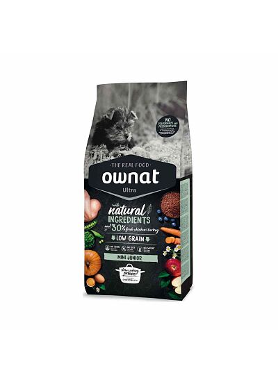 Ownat Ultra Low Grain Junior Mini Chicken & Turkey 3Kg
