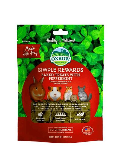 Oxbow Simple Rewards Baked Λιχουδιές Τρωκτικών με Μέντα 56gr