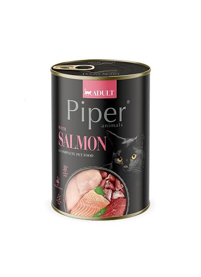 Piper Cat Adult Πατέ Με Σολομό 400gr