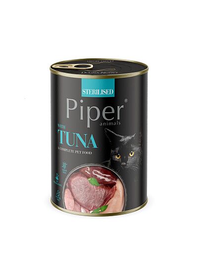Piper Cat Sterilised Πατέ Με Τόνο 400gr