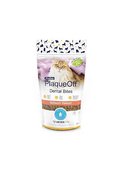 Plaque Off Dental Bites Για Γάτες Με Γεύση Σολωμό 60gr