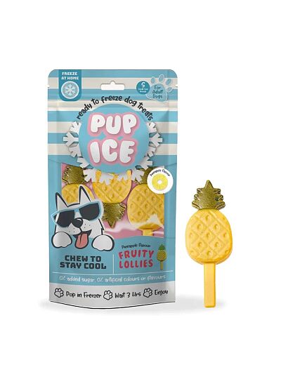 Pup Ice Παγωτό με Γεύση Ανανά 90gr (3τμχ)