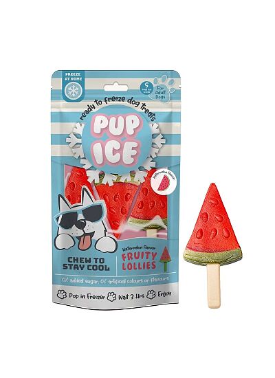 Pup Ice Παγωτό με Γεύση Καρπούζι 90gr (3τμχ)
