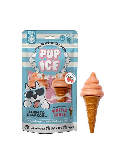 Pup Ice Παγωτό με Γεύση Φράουλα 110gr (2τμχ)
