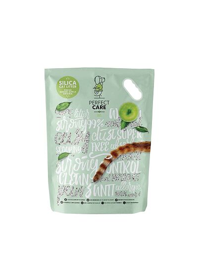 Perfect Care Silica Cat Litter Κρυσταλλική Άμμος Σιλικόνης για Γάτες με Άρωμα Πράσινο Μήλο 5.8lt
