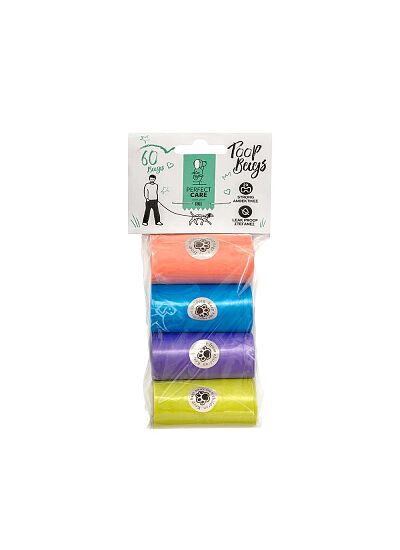Perfect Care Poop Bags Multicolor (4pcs)
