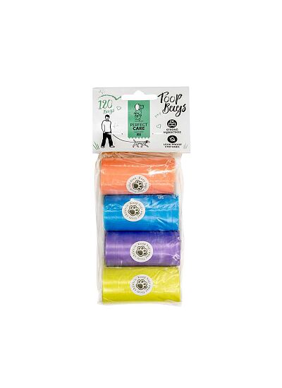 Perfect Care Poop Bags Multicolor (8pcs)