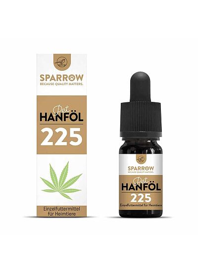 Natural Superfood Sparrow Έλαιο Κάνναβης Πλήρους Φάσματος 225 Με Φυσικό CBD Για Σκύλους & Γάτες 10gr