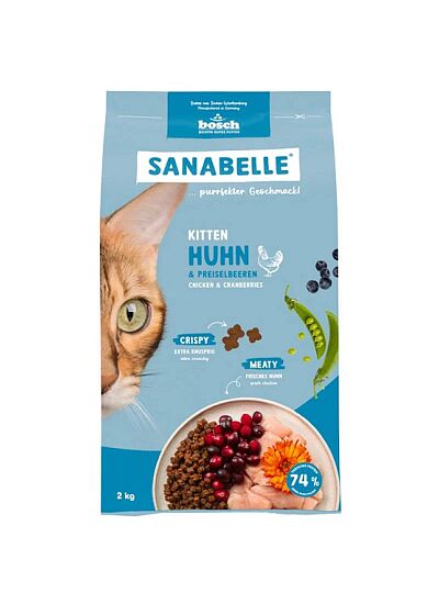 Sanabelle Low Grain Kitten με Φρέσκο Κρέας Πουλερικών 2Kg