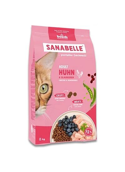 Sanabelle Low Grain Cat Adult με Φρέσκα Πουλερικά 8Kg