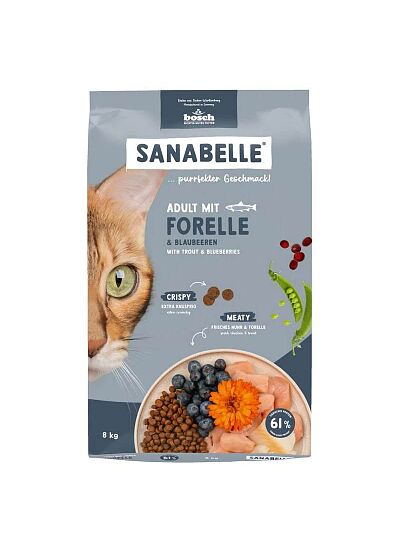 Sanabelle Low Grain Cat Adult με Πέστροφα 8Kg
