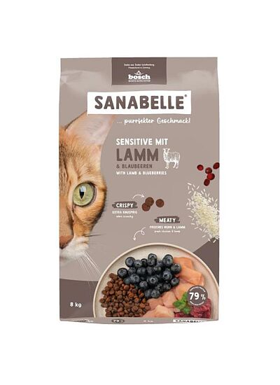 Sanabelle Low Grain Cat Adult Sensitive με Αρνί 8Kg