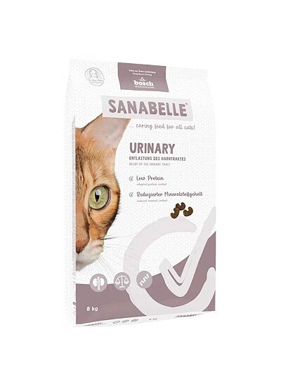 Sanabelle Low Grain Cat Adult Urinary με Φρέσκα Πουλερικά 8Kg