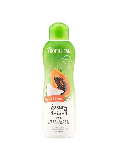 Tropiclean Luxury 2 in 1 Σαμπουάν & Μαλακτικό Σκύλου & Γάτας 592ml