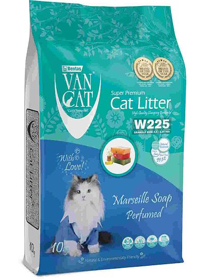 Van Cat Marseille Soap  Άμμος Υγιεινής Μπετονίτη με Άρωμα Σαπούνι Μασσαλίας 11.8Lt (10Kg)