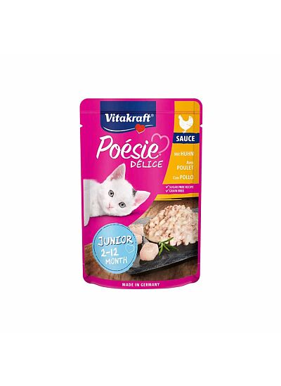 Vitakraft Poesie Delice Sauce Junior   Chicken Φακελάκι 85gr