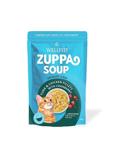 Wellfed Zuppa Soup Με Τόνο & Κοτόπουλο & Κράνμπερι 85gr