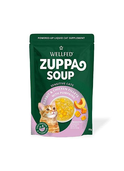 Wellfed Zuppa Soup Με Κουνέλι & Κοτόπουλο & Κολοκύθα 85gr