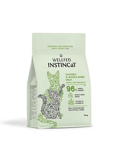 Wellfed Instincat S.O.B. Kitten Young Κοτόπουλο & Πρόβειο Γάλα 300gr