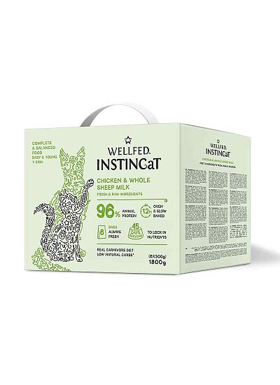 Wellfed Instincat S.O.B. Kitten Young Κοτόπουλο & Πρόβιο Γάλα 1,8kg