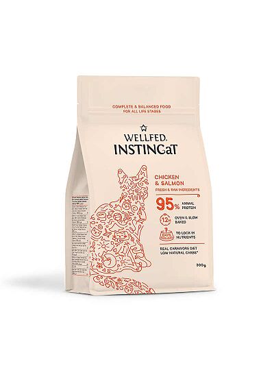 Wellfed Instincat S.O.B. All Life Stages Κοτόπουλο & Σολωμός 300gr