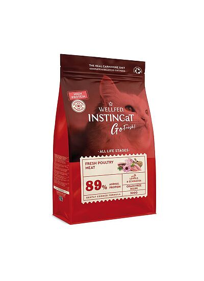 Wellfed Instincat Go Fresh All Life Stages High Protein Poultry 300gr