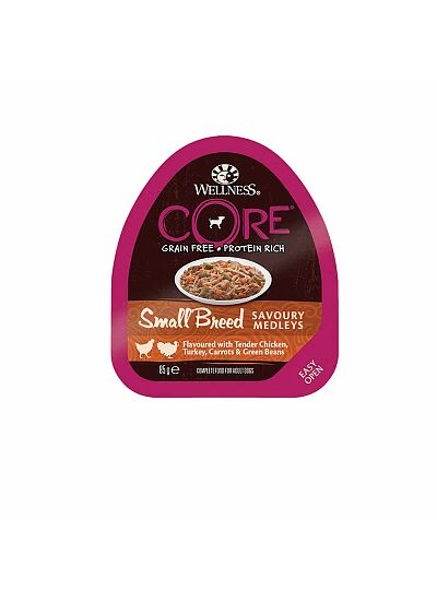 Wellness Core Savoury Medleys Κονσέρβα Σκύλου με Κοτόπουλο & Γαλοπούλα 85gr