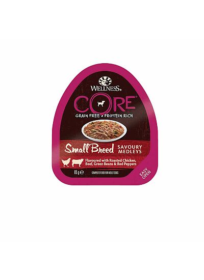 Wellness Core Savoury Medleys Κονσέρβα Σκύλου με Κοτόπουλο & Μοσχάρι 85gr