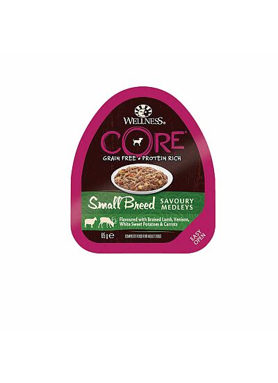 Wellness Core Savoury Medleys Κονσέρβα Σκύλου με Αρνί & Ελάφι 85gr