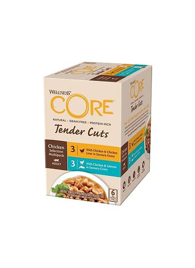 Wellness Core Tender Cuts Fillets Multipack Κοτόπουλο 6x85gr