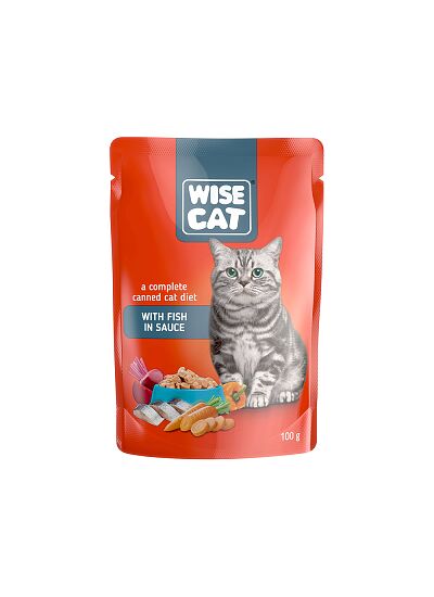 Wise Cat Adult Ψάρι σε Σάλτσα 100gr