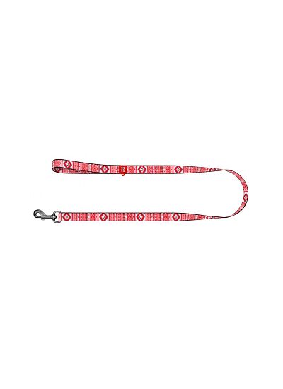 Wau Dog Οδηγός Περιπάτου Nylon Short Leash   Etno Red (122cm)