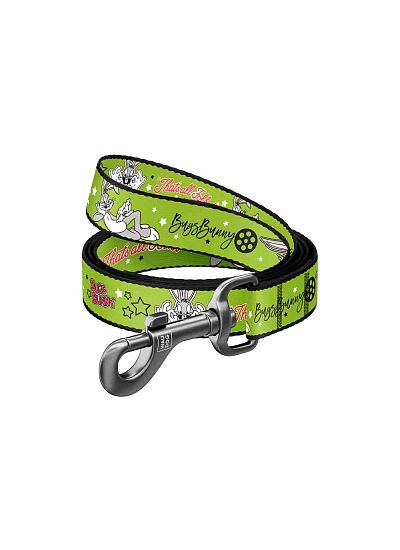 Wau Dog Οδηγός Περιπάτου Nylon Short Leash   Looney 5 (25mm x 122cm)  L/XXL