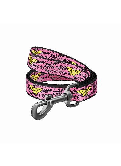 Wau Dog Οδηγός Περιπάτου Nylon Short Leash   Wonder Woman Pink L (122cm)
