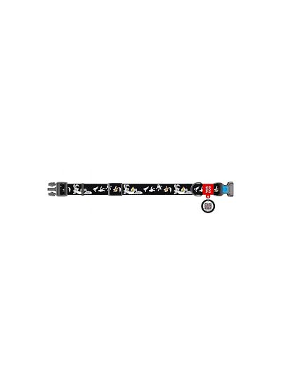 Wau Dog Περιλαίμιο με Smart ID & Πλαστικό Κούμπωμα   Looney 7 (20mm X 24 40cm)