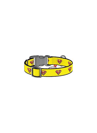 Wau Dog Περιλαίμιο με Smart ID & Πλαστικό Κούμπωμα Superman Yellow
