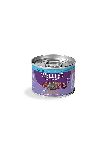 Wellfed Mature 7+ Πατέ με Πουλερικά και Πράσινο Μύδι 200gr